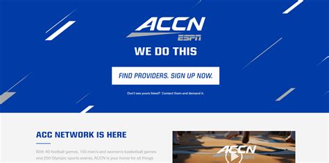 streaming service with acc network.